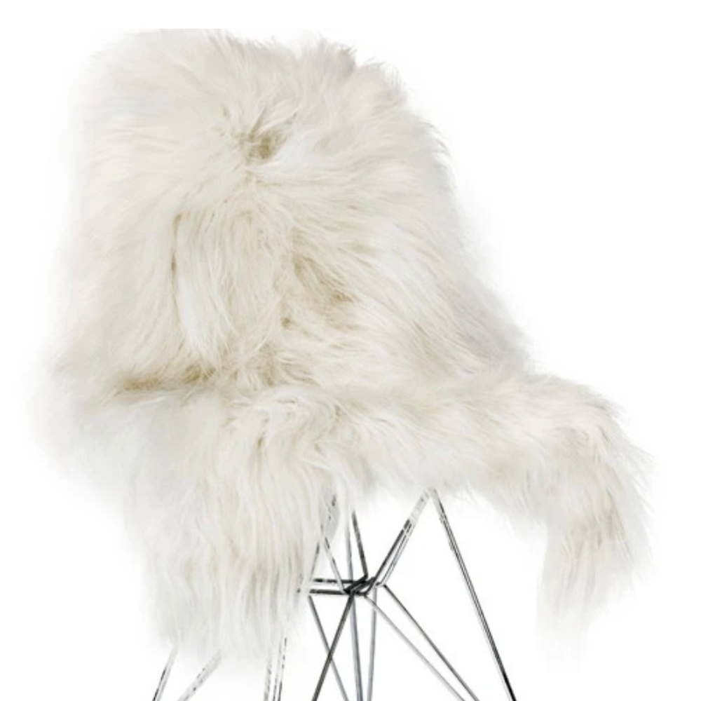 Black Rooster Decor Organic Sheepskin NEW